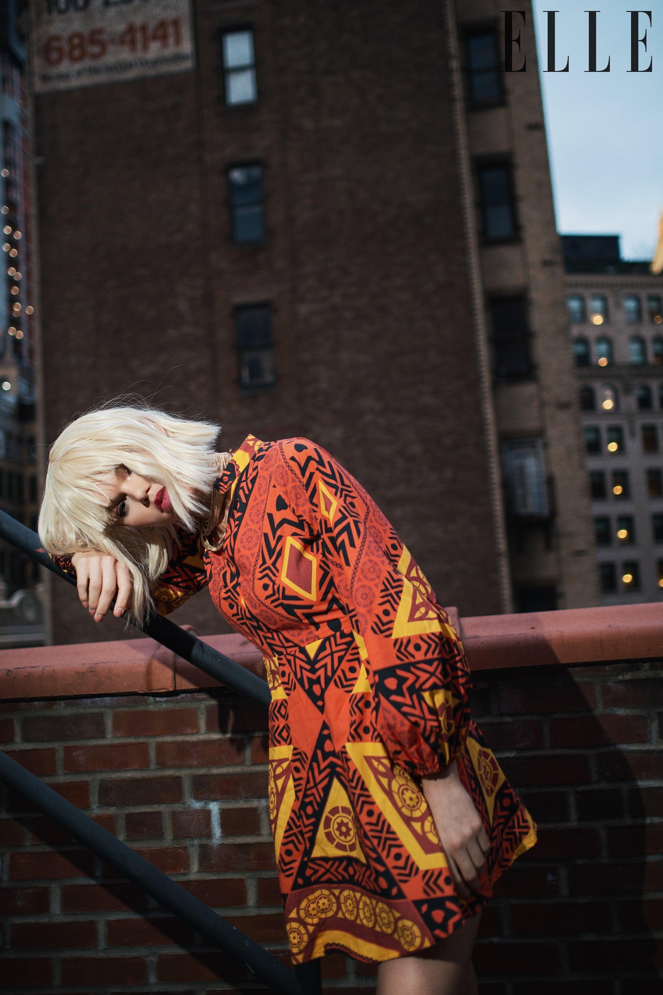 KAHINDO Rukwa Dress featured in Elle China Editorial - KAHINDO