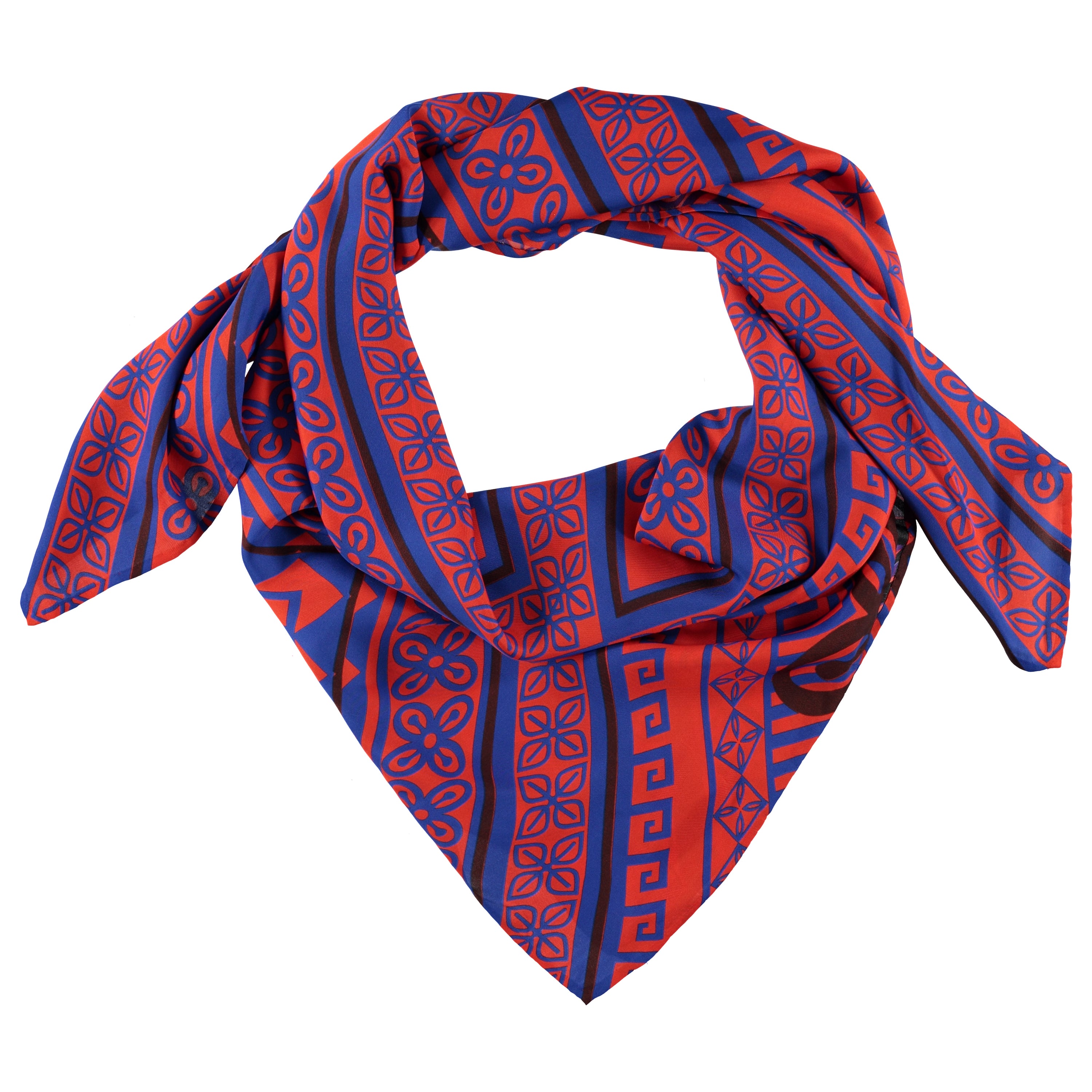 KAHINDO Adinkra Diamond Silk Scarf