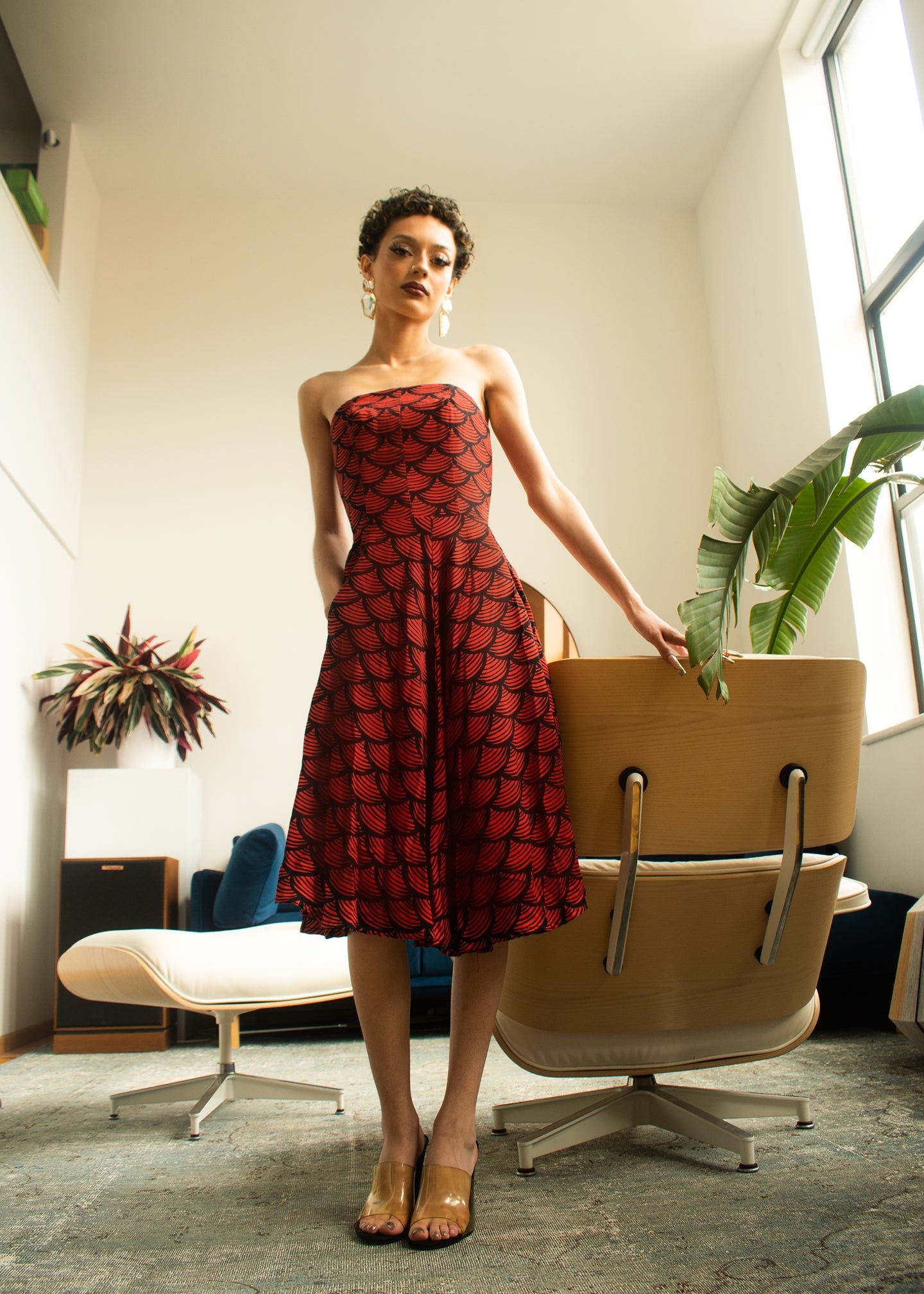 Lingala Strapless Dress