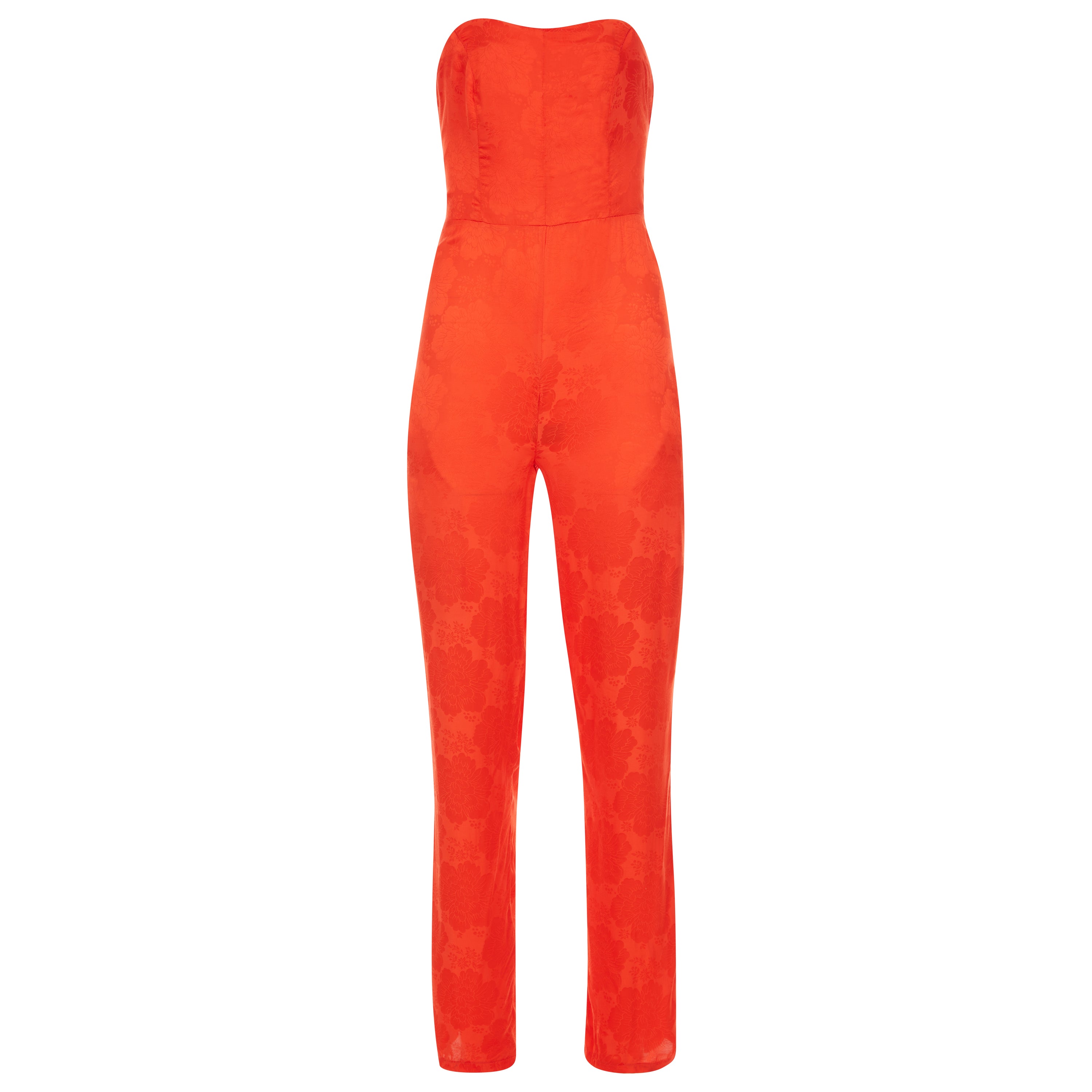 Silky Red Jumpsuit