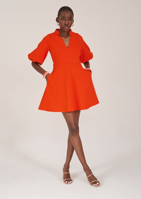 Signal Hill Orange Mini Dress
