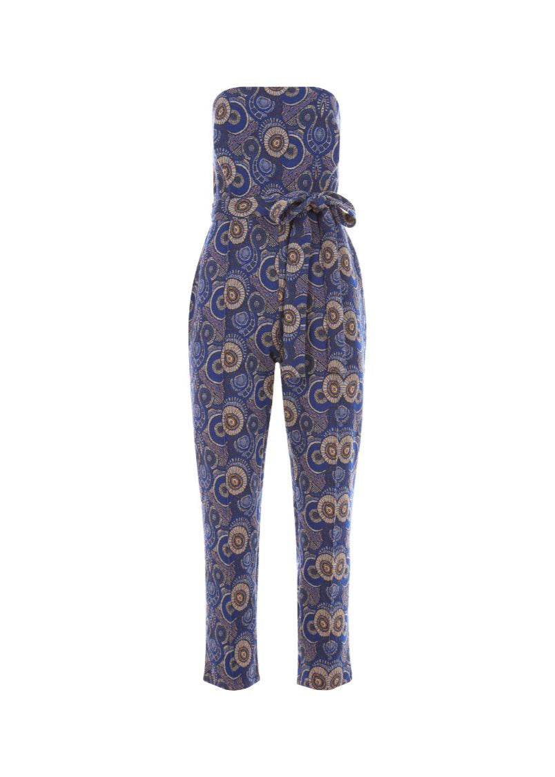Blue Conakry Jumpsuit
