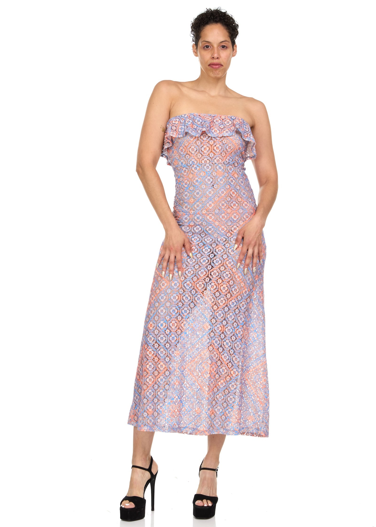 Pre-Order Strapless Maxi Lace Dress