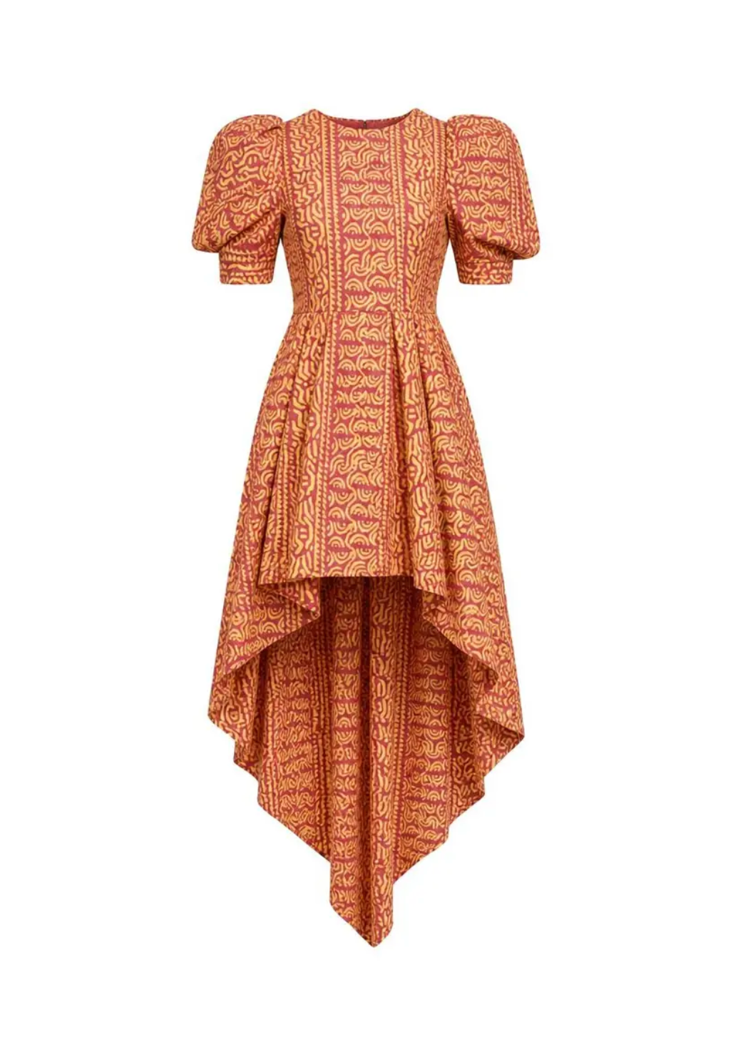 Hand-Dyed Adire Cotton Midi Dress